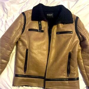 Vintage guess biker style bomber jacket